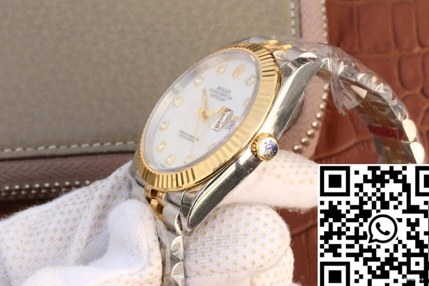 Dial EW Datejust M126333-0018 Yellow Factory Rolex Gold White 0127